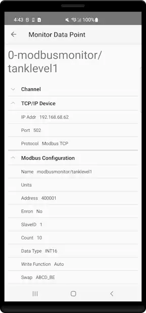 Monitor Point MQTT Topic 