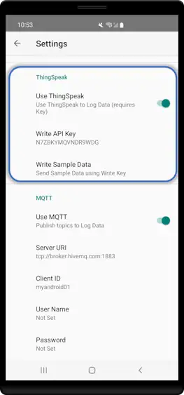 Android ThingSpeak Setup