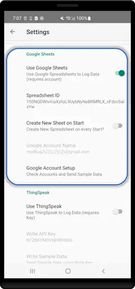 Settings Screen