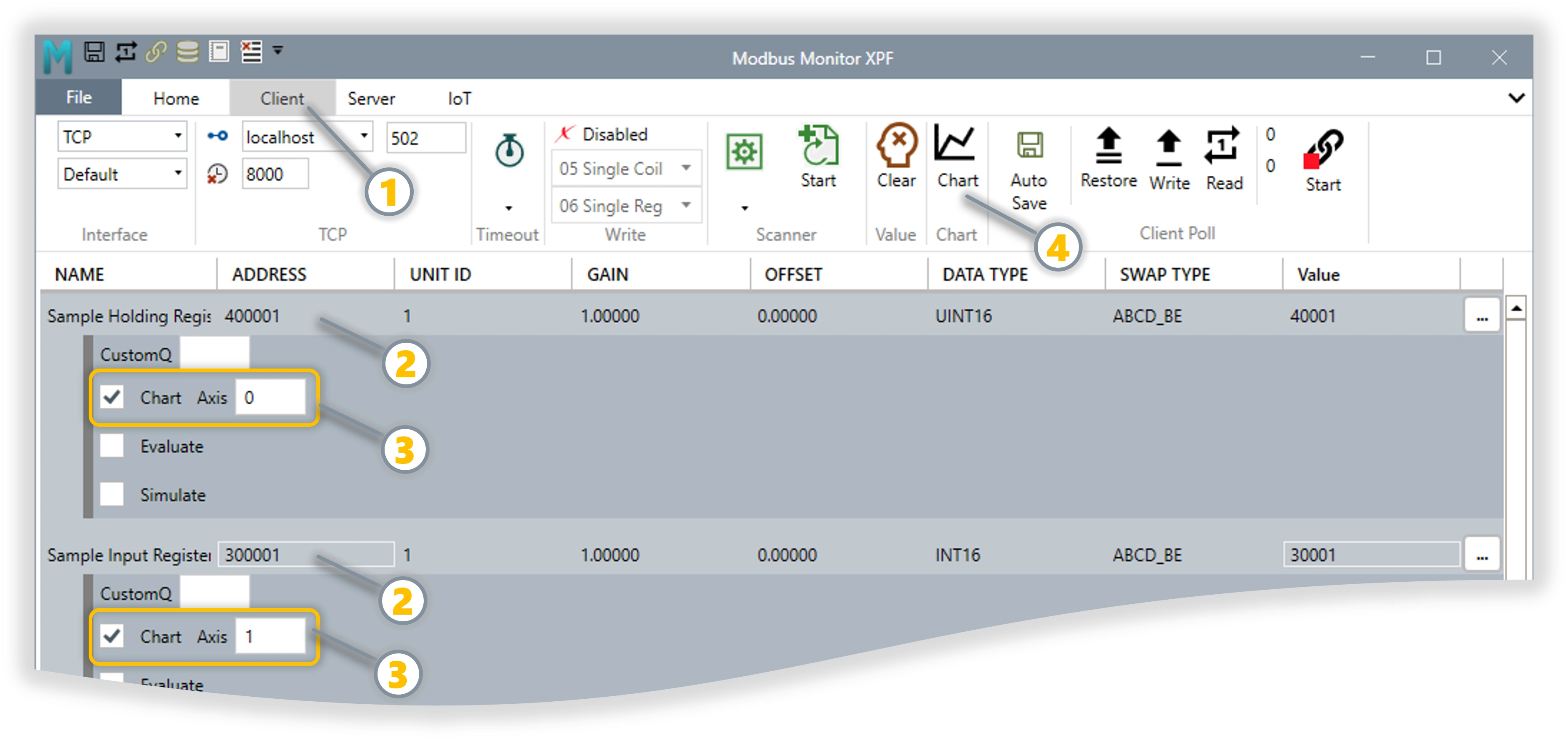 Chart Configuration Dialog