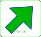 Arrow Widget Green Normal