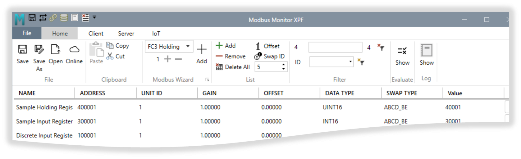 Home Tab Interface